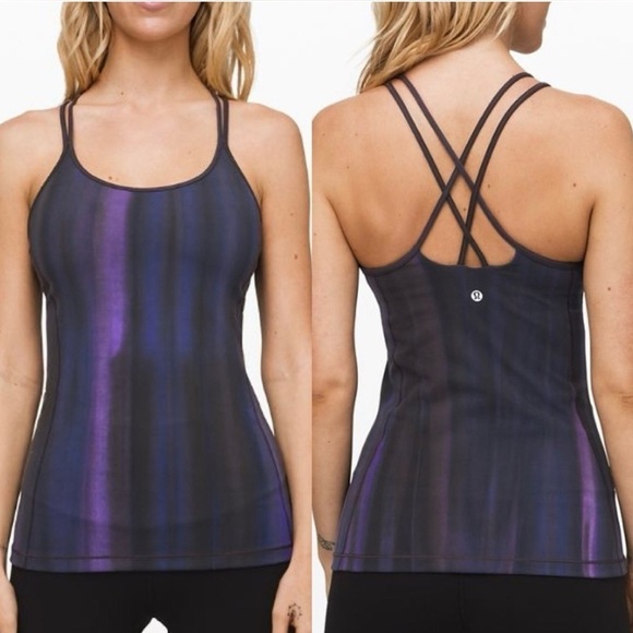 Lululemon Free To Be Tank *Everlux Brushed Spray Dye Lunar Purple Intergalactic - Picture 1 of 8
